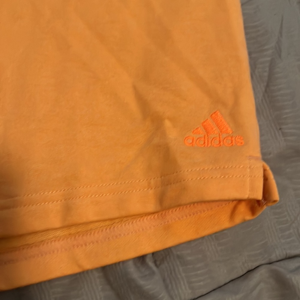 Orange adidas cloth shorts! Never worn! - Picture 2 of 4
